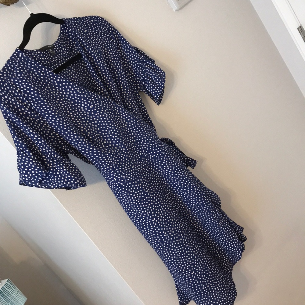 Polka dot summer wrap dress!